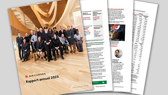 Air Canada publie son rapport annuel qui souligne ses réalisations en 2023 (Groupe CNW/Air Canada)