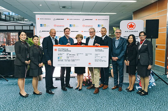 Air Canada inaugure une nouvelle liaison transpacifique de Vancouver à Singapour (Groupe CNW/Air Canada)