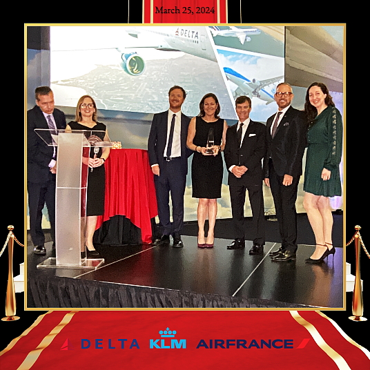 Prix Agences Elite – Delta Air Lines, KLM et Air France organisent une soirée exclusive au musée de l’Aviation Delta à Atlanta, Géorgie, le 25 mars 2024