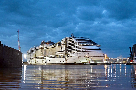 MSC Croisières et Chantiers de l'Atlantique célèbrent deux étapes importantes pour les navires de la classe World