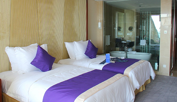 Les chambres sont très vastes, munies d'une douche et d'un grand bain Les chambres sont très vastes, munies d'une douche et d'un grand bain