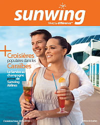 La nouvelle brochure Croisières 2015-2016 de Sunwing offre une expérience de magasinage centralisé La nouvelle brochure Croisières 2015-2016 de Sunwing offre une expérience de magasinage centralisé