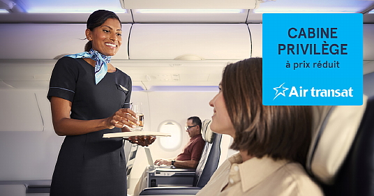 Air Transat lance sa promotion Cabine privilège