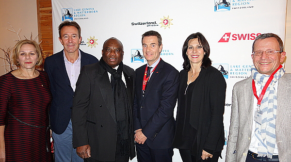 Ursula Beamish (Suisse tourisme) ; Philippe Vignon (Genève tourisme); Jérôme Aké Béda (sommelier); Patrick Oberson (Swiss); Marcelline Kuonen; (Valais Matterhorn tourisme) et François Michel, (Tourisme Canton de Vaud)