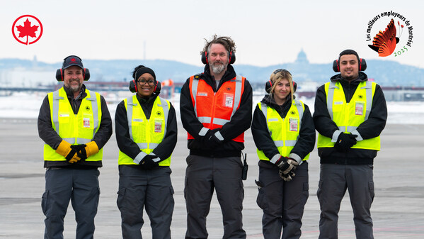 Air Canada s’est de nouveau classée parmi les Meilleurs employeurs de Montréal pour 2025 dans le cadre de la dernière remise des prix de cette institution. (Groupe CNW/Air Canada)
