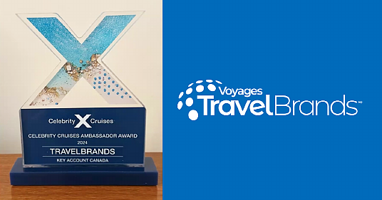 Voyages TravelBrands remporte le prix du « Key Account Ambassador » pour 2024 décerné par Celebrity Cruises