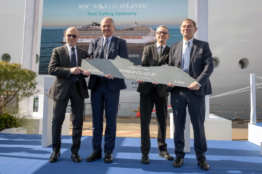MSC Croisières et Chantiers de l'Atlantique célèbrent à Saint-Nazaire trois étapes clés pour les navires de la classe World
