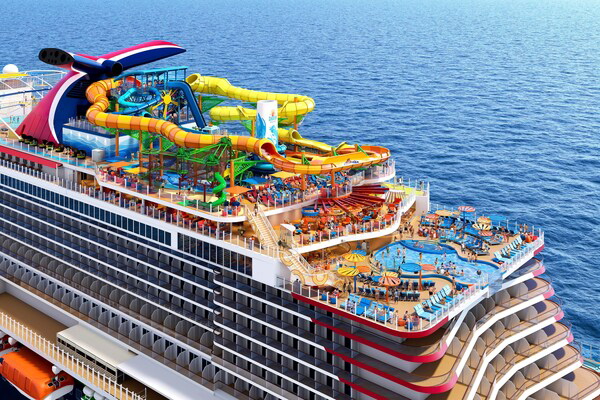 Carnival Cruise Line a dévoilé les détails de ses nouveaux navires, de son déploiement, de ses améliorations et de ses destinations exclusives, y compris les plans de son prochain nouveau navire, le Carnival Festivale, qui comprendra une nouvelle zone extérieure sur les trois derniers ponts, nommée Sunsation Point.