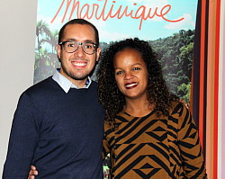 Antoine Omère et Jessica Marie, du Comité martiniquais du tourisme.
