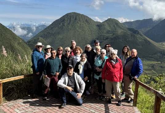 Vue sur le cratère volcanique de Pululahua