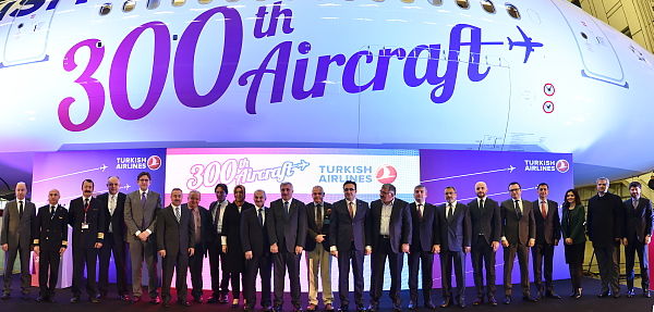 Turkish Airlines prend possession de son 300e appareil Turkish Airlines prend possession de son 300e appareil