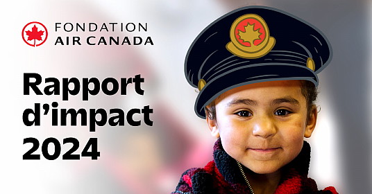 La Fondation Air Canada a publié son rapport d’impact 2024, dans lequel elle présente les programmes et les partenariats qui ont exercé une incidence positive sur la vie d’enfants partout au Canada. (Groupe CNW/Air Canada)