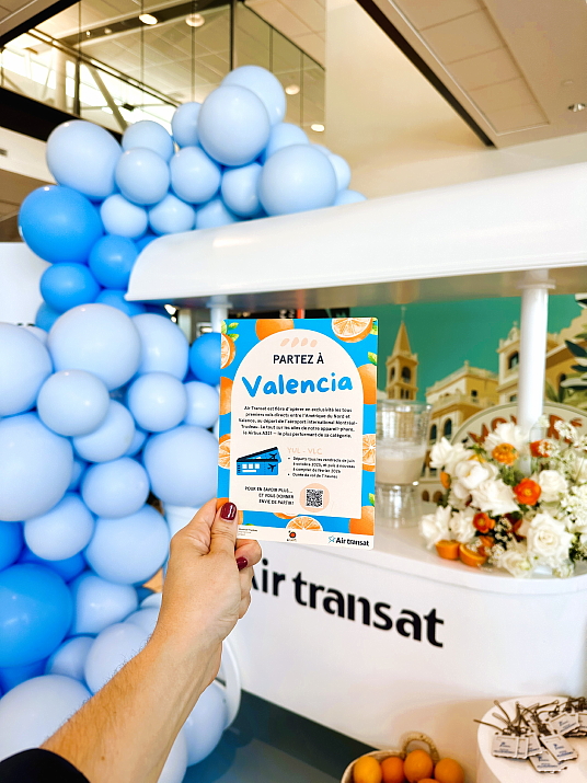 Air Transat en Espagne: direction Valence et Madrid pour 20 agences du Québec