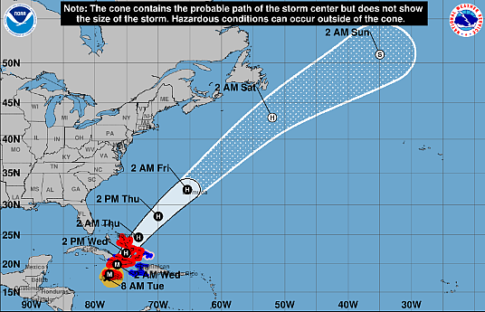 image par National Hurricane Center