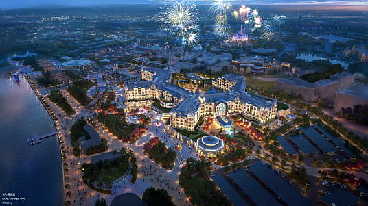 Un rendu du quatrième hôtel à thème du Shanghai Disney Resort