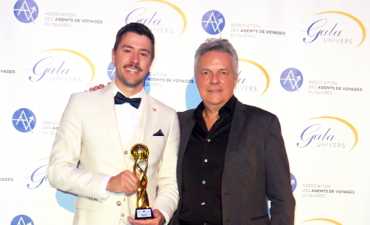 Mathieu Robert de Celebrity Cruises et Richard Villeneuve président de Voyages en Direct