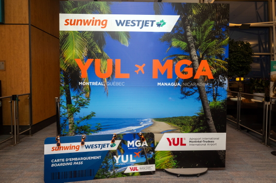 Vacances Sunwing et Vacances WestJet Québec célèbrent le vol inaugural entre Montréal et Managua