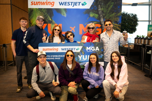 Vacances Sunwing et Vacances WestJet Québec célèbrent le vol inaugural entre Montréal et Managua
