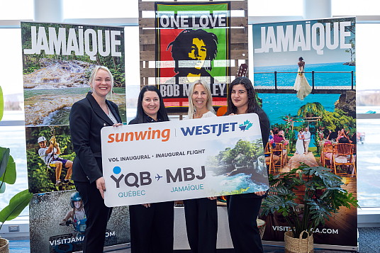 Vacances Sunwing célèbre le retour du vol direct entre Québec et Montego Bay
