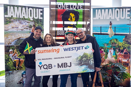 Vacances Sunwing célèbre le retour du vol direct entre Québec et Montego Bay