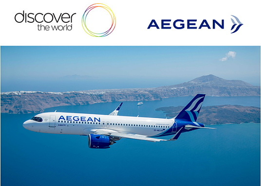 Discover the World devient le représentant commercial désigné pour AEGEAN Airlines au Canada et aux États-Unis
