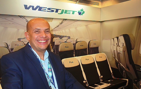 Mike Miguel responsable développement des affaires , agences , consortium et MICE de Westjet à Toronto