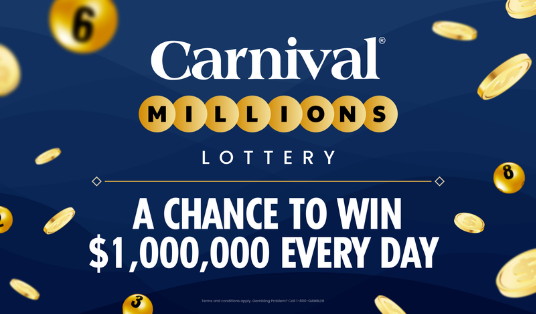 Carnival Cruise Line et Timeplay lancent « Carnival® Millions », la première loterie liée à l’échelle de la flotte avec une opportunité de jackpot d’un million de dollars
