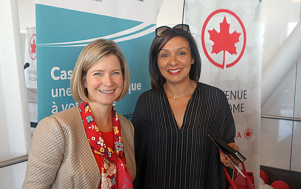 Karen Acs en compagnie de Kenza Soubaa de l'ONMT Karen Acs en compagnie de Kenza Soubaa de l'ONMT