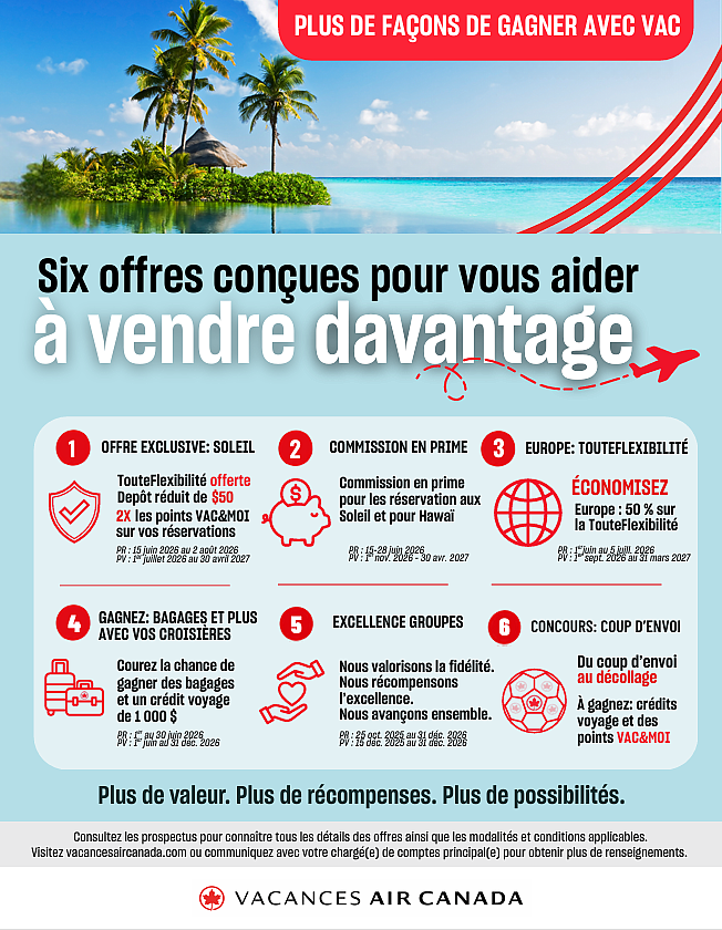 Vacances Air Canada est là pour vous! 6 choses que vous devez savoir dès maintenant.