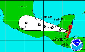 L'ouragan Earl sur l'Amérique centrale