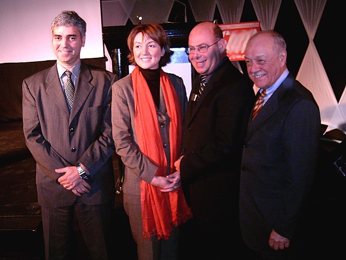 Jean Collette, Acta Québec, Nathalie Normandeau, Ministre du tourisme du Québec, Jean Provencher, Directeur Général du SITV et Charles Lapointe, Directeur Général de Tourisme Montréal